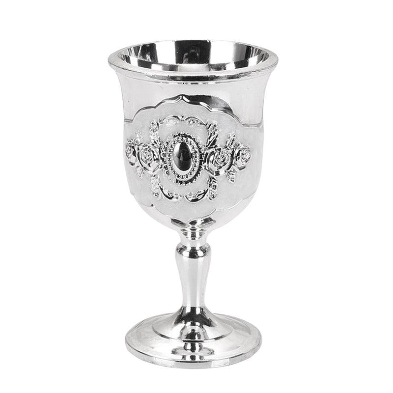 30/40ML Aluminum Alloy Wine Glasses - Vintage European-Style Dinnerware